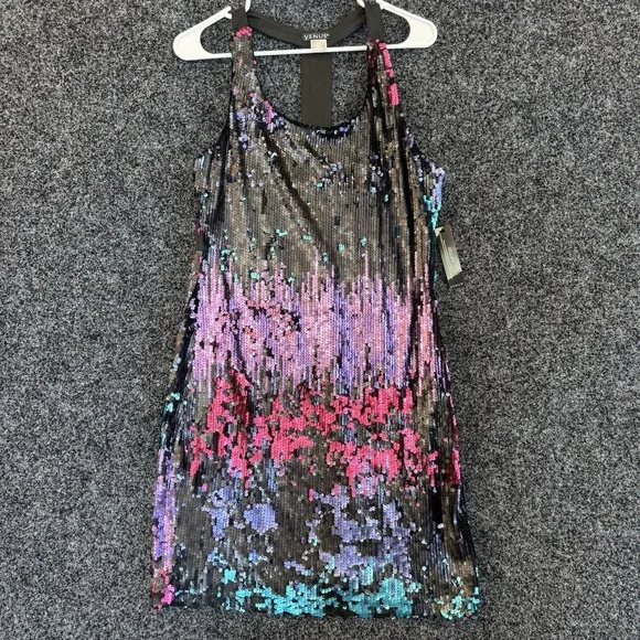 Venus Women's Size Large Multi Colored Sequin Dress - Picture 1 of 8